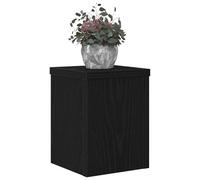 vidaXL Soporte de plantas 2 uds. Roble Negro 15 x 15 x 20 cm