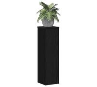 vidaXL Soporte de plantas 2 pcs Roble Negro 17 x 17 x 60 cm, Estante para plantas moderno, soporte en alto para decoración, exhibidor versátil y mueble de jardín