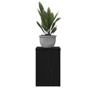 vidaXL Soporte de plantas 2 pcs Roble Negro 20 x 20 x 30 cm, Estante para plantas moderno, soporte en alto para decoración, exhibidor versátil y mueble de jardín