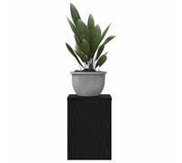 vidaXL Soporte de plantas 2 pcs Roble Negro 25 x 25 x 35 cm, Estante para plantas moderno, soporte en alto para decoración, exhibidor versátil y mueble de jardín