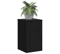 vidaXL Soporte de plantas 2 pcs Roble Negro 30 x 30 x 50 cm, Estante para plantas moderno, soporte en alto para decoración, exhibidor versátil y mueble de jardín