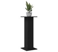 vidaXL Soporte de Plantas 2 pcs Roble Negro 30 x 30 x 80 cm, Soporte Moderno para Plantas de jardín, Resistente para Exteriores, Accesorio Minimalista para Sala