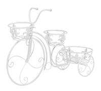 vidaXL Soporte de Plantas Bicicleta Metal Vintage Mesa Mesilla Mueble Auxiliar