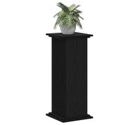 vidaXL Soporte de plantas Roble Negro 33 x 33 x 80 cm, Soporte de plantas moderno y resistente para jardín y terraza, decoración interior y exterior, ideal para sala