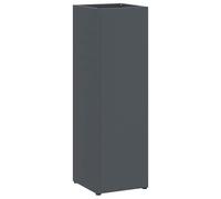 vidaXL Soporte de Sombrilla Antracita 15,5 x 15,5 x 49 cm Metal, Organizador Moderno para la Sala, Soporte Rectangular para Paraguas, práctico y versátil en la Entrada