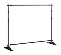vidaXL Soporte de telón de Fondo Acero Negro 254x243 cm