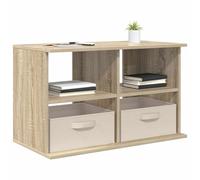 vidaXL Soporte de TV con cajón Roble Sonoma 79 x 40 x 48 cm, sala de estar, soluciones de almacenamiento modernas, mesa baja, consola multimedia, gabinete espacioso, diseño elegante