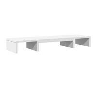 vidaXL Soporte Elevador Pantalla Ajustable Madera Blanco 80x24x10,5 cm, Elevador para Monitor, Soporte para Monitor de Computadora
