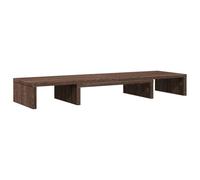 vidaXL Soporte Elevador Pantalla Ajustable marrón Roble 80x24x10,5 cm, Elevador para Monitor, Soporte para Monitor de computadora, Soporte para Elevador de Monitor