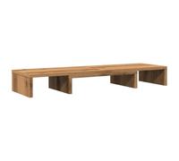 vidaXL Soporte Elevador Pantalla Ajustable Roble artisian 80x24x10,5cm