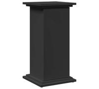 vidaXL Soporte Expositor portaobjetos Negro 31 x 30 x 60 cm aglomerado, Expositor en Columna, Vitrina, Mueble expositivo, Pedestal expositivo