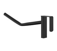 vidaXL Soporte montura brazo portátil con gancho brida hierro negro, bastidores de sillas de montar, sillero, soporte de silla de montar portátil