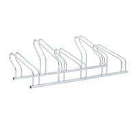 vidaXL Soporte para 5 Bicicletas Suelo Independiente Acero galvanizado, bicicletero, Soporte para Bicicletas de Suelo, Soporte para estacionamientos para Bicicletas