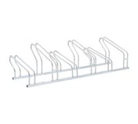 vidaXL Soporte para 6 bicicletas suelo independiente acero galvanizado