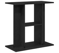 vidaXL Soporte para acuario de madera de roble negro 60x30x60 cm, mueble para pecera, armario para acuario, base para pecera, soporte para pecera