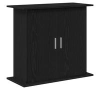 vidaXL Soporte para acuario de madera de roble negro 81x36x73 cm, mueble para pecera, armario para acuario, base para pecera, soporte para pecera