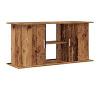 vidaXL Armario para pecera con soporte para acuario, diseño de madera antigua, 3 niveles, 121 x 41 x 58 cm, solución de almacenamiento marrón