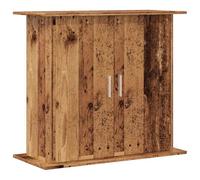 vidaXL Soporte para acuario/armario para pecera, diseño de madera antigua, almacenamiento de 3 niveles para sala de estar, oficina, dormitorio, 81 x 36 x 73 cm