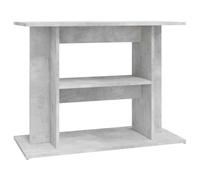 vidaXL Soporte para Acuario Madera ingeniería Gris hormigón 80x35x60cm