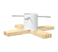 vidaXL Soporte para Árbol de Navidad 1.73 50 x 50 x 16 cm, Sala, Soporte Moderno para Árbol, Resistente, Decoración Navideña, Elemento Festivo, Apoyo para Navidad