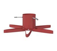 vidaXL Soporte para Árbol de Navidad 1.73 Rojo 50 x 50 x 15,5 cm Acero, Soporte para Árbol de Navidad en Forma de Estrella, Diseño Moderno y Duradero, Soporte Estable para Sala de Estar y Uso Exterio