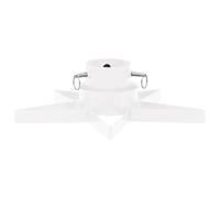 vidaXL Soporte para Árbol de Navidad Adorno Decoración Navideña Sostenedor Fiestas Festividades Casa Rústico Fuerte Robusto Blanco 47x47x13,5 cm