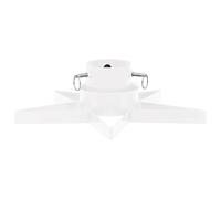 vidaXL Soporte para árbol de Navidad Blanco 47x47x13,5 cm