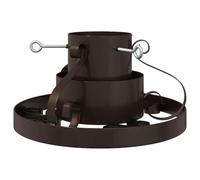 vidaXL Soporte para Árbol de Navidad Cobre Antiguo 40 x 40 x 20.5 cm, Soporte Elegante para Árbol de Navidad, Base Moderna para Interiores, Soporte Duradero para Fiestas, Decoración Estacional, Acero