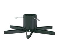 vidaXL Soporte para árbol de Navidad verde 49 x 49 x 15,5 cm acero, soporte para árbol de Navidad en forma de estrella, diseño moderno y resistente, soporte estable para interiores y exteriores