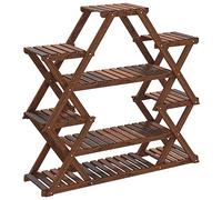 vidaXL Soporte para Flores de Madera Maciza Abeto 110x25x105 cm
