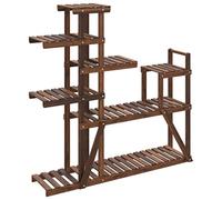 vidaXL Soporte para Flores de Madera Maciza Abeto 110x25x111 cm