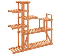vidaXL Soporte para Flores de Madera Maciza Abeto 110x25x111 cm