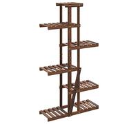 vidaXL Soporte para Flores de Madera Maciza Abeto 75x25x140,5 cm, Soporte para Plantas, Soporte para Flores de Madera, Soporte de Plantas de Exterior
