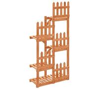vidaXL Soporte para Flores Madera Maciza de Abeto 60x25x130 cm