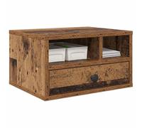 vidaXL Soporte para Impresora con cajón Madera Vieja 40 x 32 x 24 cm, Almacenamiento de Oficina, Soporte Rectangular de Madera elaborada, solución Moderna para impresoras, Organizador Funcional de es
