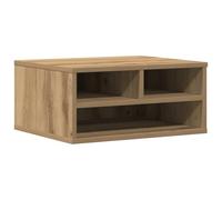 vidaXL Soporte para Impresora en Roble Artisan | Madera Elaborada Que Ahorra Espacio y Resistente a Las Manchas para Uso en Oficina con Amplio Almacenamiento y Textura Suave de Tamaño Mediano Acabado