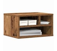 vidaXL Soporte para Impresora Madera Vieja 40 x 32 x 22,5 cm, Soporte para Impresora, Organizador Rectangular Moderno, Almacenamiento de Oficina, Accesorio útil, Ahorra Espacio en tu Mesa