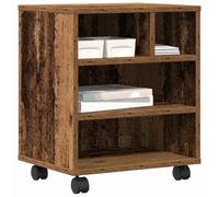 vidaXL Soporte para Impresora Madera Vieja 41 x 32 x 48 cm, Soporte de Impresora Rectangular, Moderno y Compacto, Ideal para Oficina, con Niveles Dobles, Organiza tu Espacio