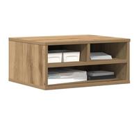 vidaXL Soporte para Impresora Roble Artesanal 49 x 40 x 22.5 cm, Soporte Moderno para Impresora, Mueble de Oficina de Madera, diseño Compacto, Organizador eficiente