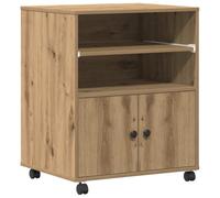 vidaXL Soporte para Impresora Roble Artesanal 60 x 48 x 74 cm, Estante Moderno para Impresora, solución de Almacenamiento compacta, Organizador eficiente para tu Oficina