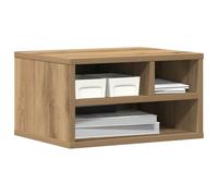 vidaXL Soporte para Impresora Roble Artisan 40 x 32 x 22,5 cm | Hay suficiente espacio para mantener todo en orden, Superficie barnizada que destaca la madera, Ideal para espacios reducidos