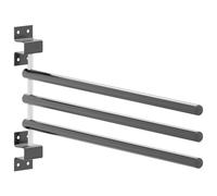 vidaXL Soporte para Manta de Montura 3 Brazos Hierro Negro