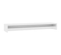 vidaXL Soporte de Mesa para Pantalla Contrachapada Mobiliario Decoración Interior Casa Hogar Accesorios TV Centros Entretenimiento Blanco 100x24x13cm