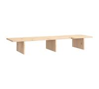 vidaXL Soporte para Monitor Almacenamiento Elevador Alta Ajustable Trabajo Portátil Sobremesa Base Oficina Casa Madera Maciza de Pino