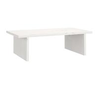vidaXL Soporte para Monitor Almacenamiento Elevador Alta Ajustable Trabajo Portátil Sobremesa Base Oficina Casa Madera Maciza de Pino Blanco