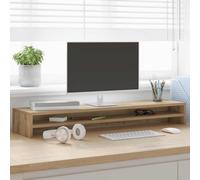 VidaXL Soporte Para Monitor Artisan Roble 100x24x13 Cm Material De Madera
