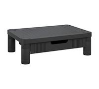vidaXL Soporte para Monitor Cajón Plataforma Almacenamiento Elevador Alta Ajustable Oficina Trabajo Portátil Sobremesa Base Oficina Negro