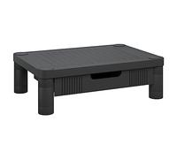 vidaXL Soporte para Monitor Cajón Plataforma Almacenamiento Elevador Alta Ajustable Oficina Trabajo Portátil Sobremesa Base Oficina Negro