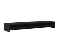 vidaXL Soporte para Monitor de Madera de Roble Negro 100x24x13 cm, Soporte para computadora, Soporte para Teclado, Soporte para computadora portátil de Escritorio