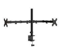 VidaXL Soporte para Monitor Doble Vesa 75/100 Mm Acero Negro